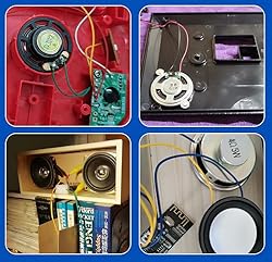 Fielect DIY Magnetic Speaker 3W 4 Ohm 40mm Diameter