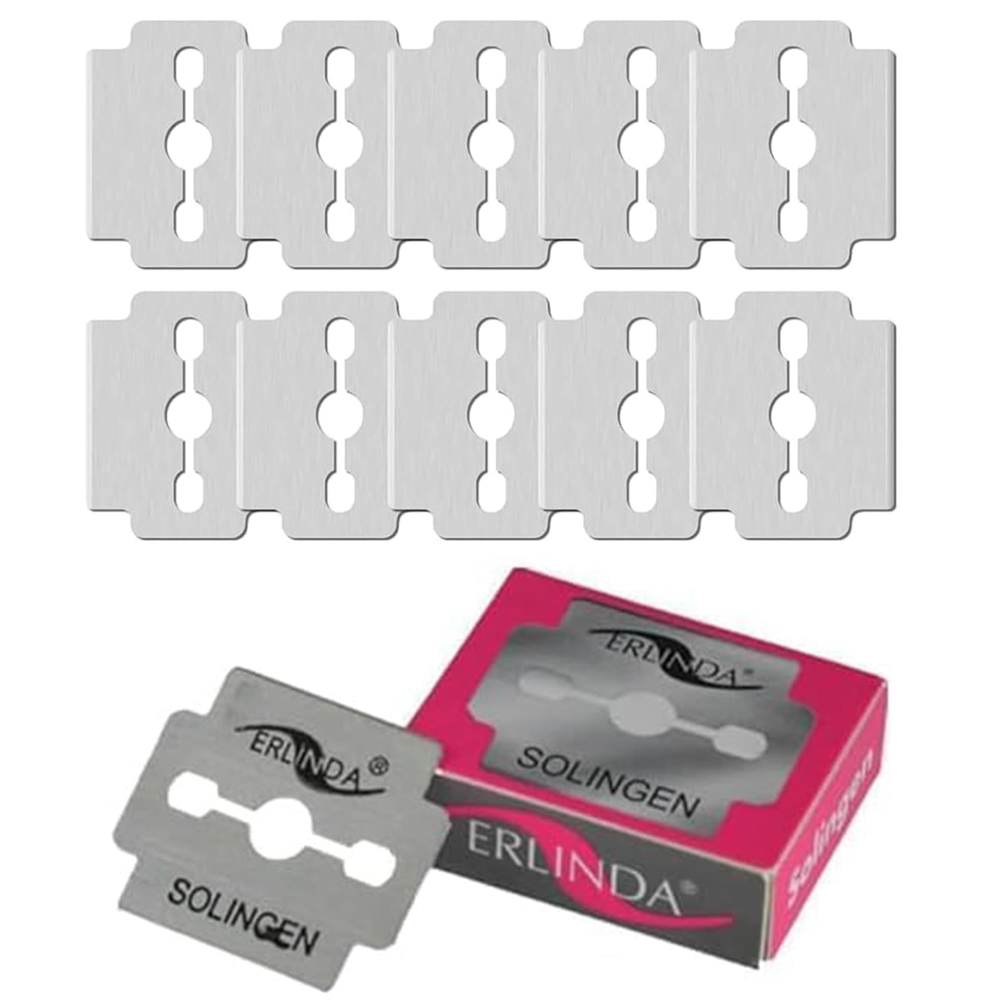 YNR Corn and Callus Remover - Pedicure Tool for Safely Removing Corns, Dead, Dry Hard Skin, 10 Replacement Heads, Foot and Heel Scrubber Scraper, Corn Plane, Footcare