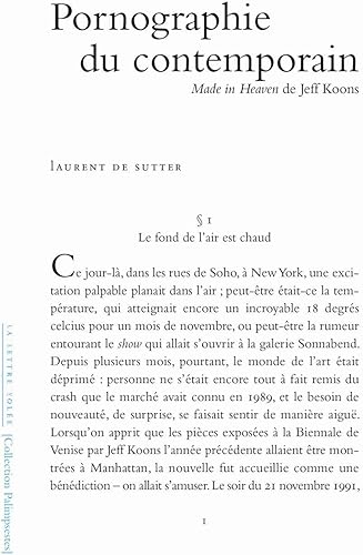 Download Pornographie du contemporain: 'Made in heaven' de Jeff Koons PDF