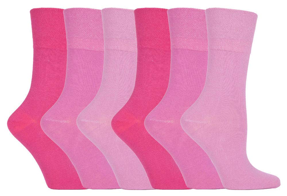 6 Pairs of Sock Shop Everyday Gentle Grip Socks Ladies 4-8 See Multi Variations and Designs (6 x RH74)