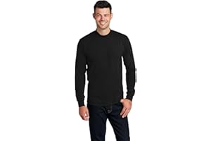 Clothe Co. Men's Heavyweight Cotton Mock Turtleneck Long Sleeve Shirt