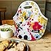 Neoprene Lunch Bag,CrazyFire Waterproof Insulated Lunch Tote Bag,Picnic Lunch Box with Rubber Zipper Design for Men Women Kids