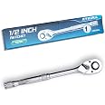 1/2-Inch Drive Ratchet Wrench - 10-Inch Quick Release Reversible Socket Handle, 250mm