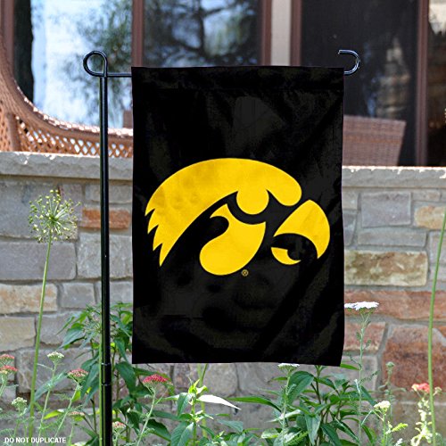 Iowa hawkeyes garden flag