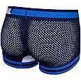 JOCKMAIL Men Mesh Underwear Boxers Trunks Shorts Breathable Crotch Mens Underwear Boxers