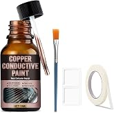 WANJAO Rear Defroster Repair Kit, Highly Conductive, Copper-Based Material | Strong Adhesion, Easy to Apply with Brush Wipes Masking Tape for Repair Rear Window Defroster Screen, 10Ml