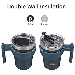 Konokyo 10 oz Tumbler with Handle and 2 Straw 2