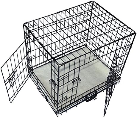Cool Runners Tall Boy Small Wire Pet Crate 22" x 13" x 16" With Bonus Faux Sheepskin Mattress
