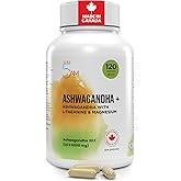 Live 5AM Organic Ashwagandha 6000mg + L-Theanine & Magnesium BisGlycinate | Stress Relief, Relaxation, Focus & Mood Balance |
