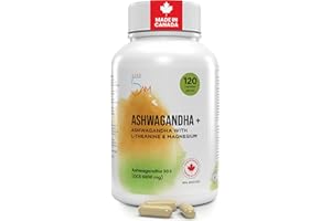 Live 5AM Organic Ashwagandha 6000mg + L-Theanine & Magnesium BisGlycinate | Stress Relief, Relaxation, Focus & Mood Balance |