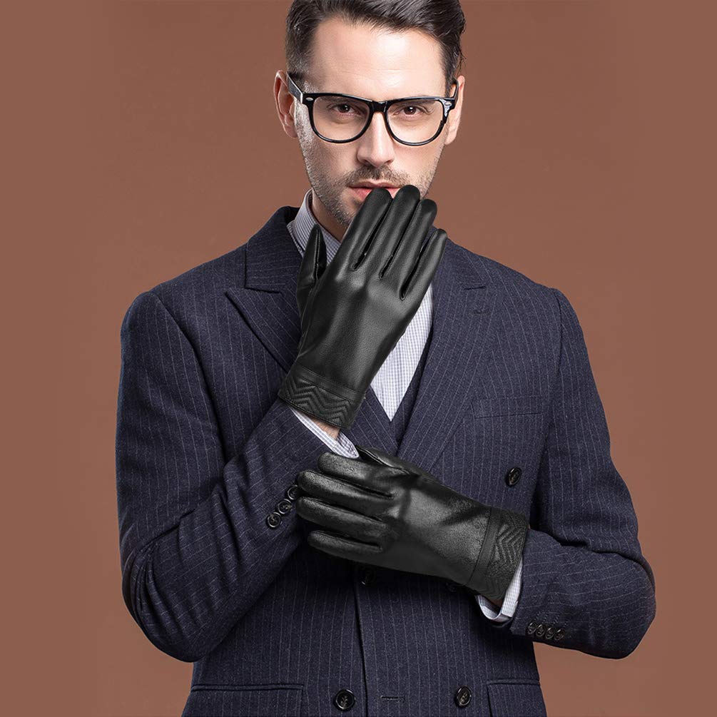 VBIGER Gants Hiver Chaud à écran Tactile Sports pour Hommes, Noir, M