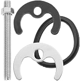 DOITOOL Faucet Fixing Bracket 1 Set Faucet Mounting Nut and Washer Faucet Lock Nut Faucet Mounting Kit Stainless Steel Kitchen Faucet Fastener Accessories for Kitchen Tap Sink Replacement Repair