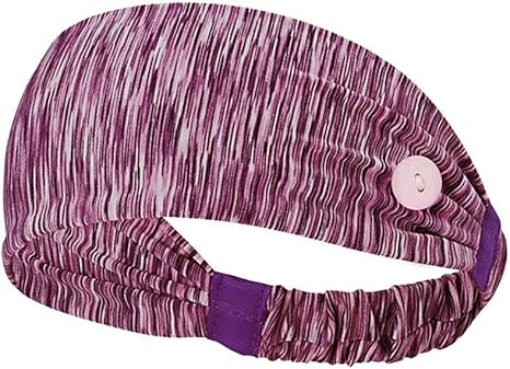 Amazon Co Jp Sanvu 運動ヘッドバンド ターバン 汗止め 吸汗速乾 バンダナ 男性と女性のスポーツ汗吸収性ベルトボタンヘアバンド のボタンヘッドバンド オレンジレッド ビューティー