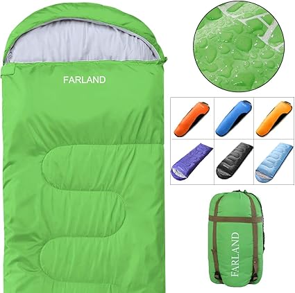 Farland Sac De Couchage 4 Saisons Hiver Automne Printemps Ete Doublure En Coton Compact Etanche Sac Farland Sac De Couchage 4 Saisons Hiver Automne Printemps Ete Doublure En Coton Compact Etanche Sac
