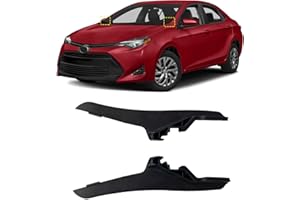 YUNHECAM Front Windshield Wiper Cowl Side Cover Panel Protector Fit for Toyota Corolla 2014 2015 2016 2017 2018 2019 Replace 53824-02070 53823-02070 ABS Black Driver and Passenger Side (1Pair)