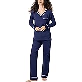 PajamaGram Pajamas For Women - Womens PJ Sets, Pullover Top, 100% Cotton