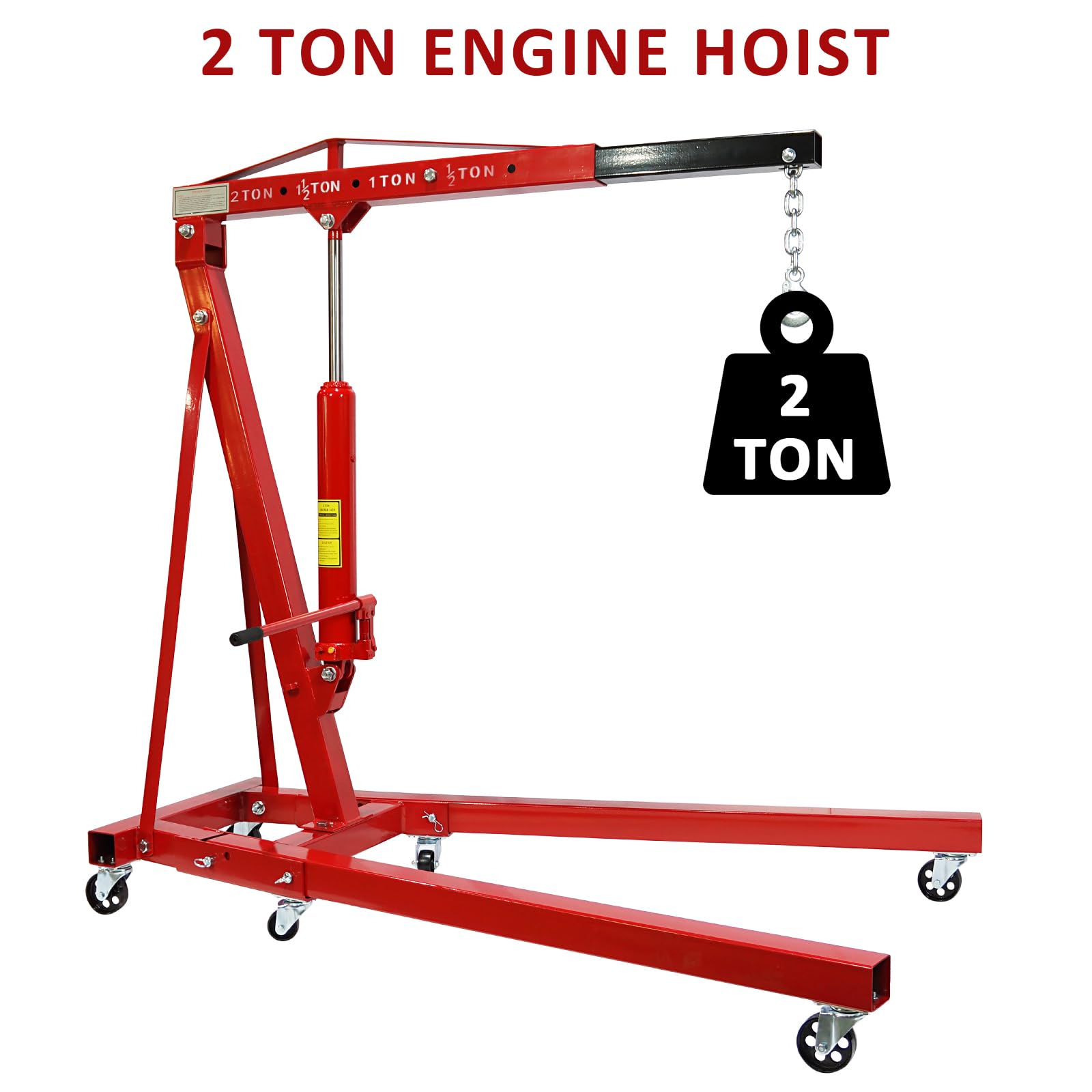 Mua Garvee Engine Hoist, 2 Ton Folding Cherry Picker Shop Crane Hoist ...
