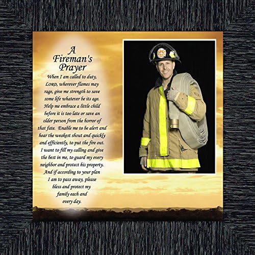 Fireman, Personalized Picture Frame for Firefighter gifts, 10X10 6595CH