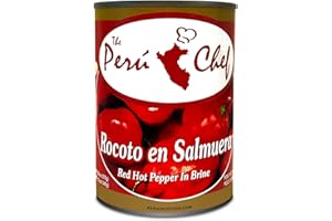 Peruchef Rocoto en Salmuera en Lata | Red Hot Pepper in Brine from Peru 20 oz Can