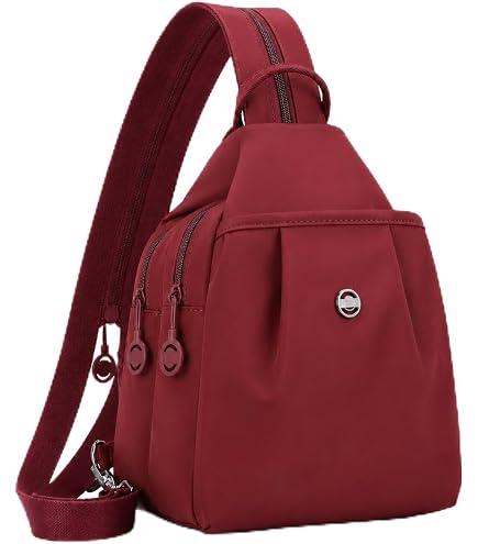 Convertible Sling Backpack, Water-Resistant Lightweight Nylon Travel Hiking Amazon.com: Wafybsre Convertible Sling Backpack for Women  main image 4