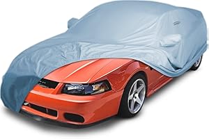 iCarCover Custom Car Cover for 1994-2004 Ford Mustang Waterproof All Weather Rain Snow UV Sun Protector Full Exterior Indoor Outdoor Car Cover