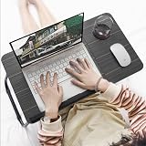 Vivo Technologies Laptop Bed Table Desk with Foldable Legs Black view 3