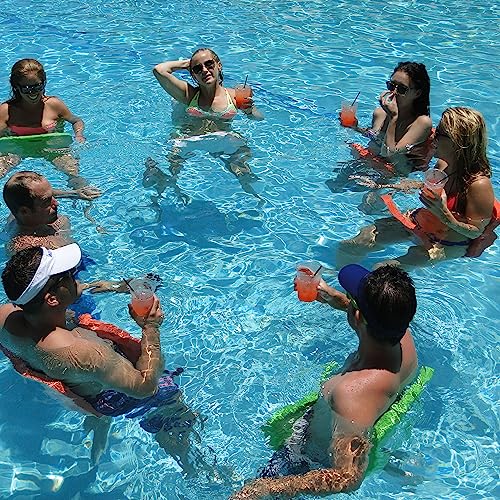 TRC Lazy Bunz Pool Float 2-Pack - Foam Water Saddle Lounger For Pool & Beach