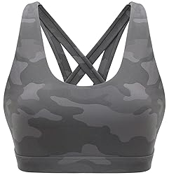 RUNNING GIRL Sports Bra for Women, Criss-Cross Back