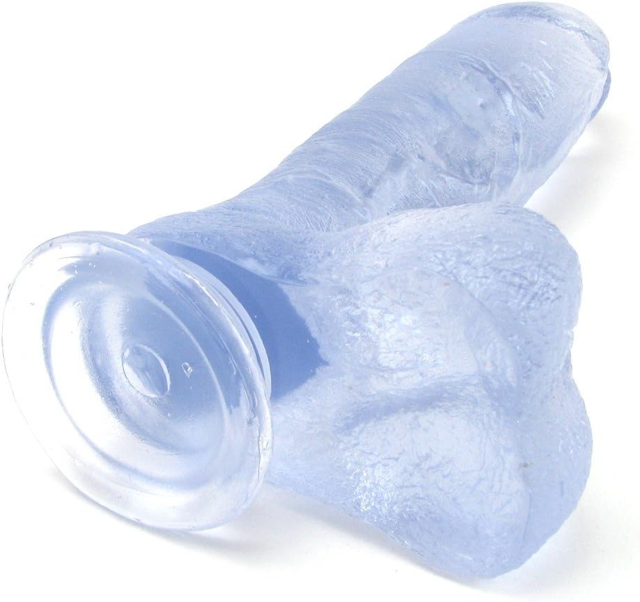 Crystal Jellies Ballsy Cock with Suction Cup, 8-Inch - Transparent, 8" - Image 5