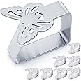 Alinwu Tablecloth Clips for Outdoor Dining Table 8 pcs Picnic Tables Clips Thickened Strong Stainless Steel，Table Cloth Clips Holders Ideal for Outdoor and Indoor,Kitchen, Picnic,Party(Butterfly)