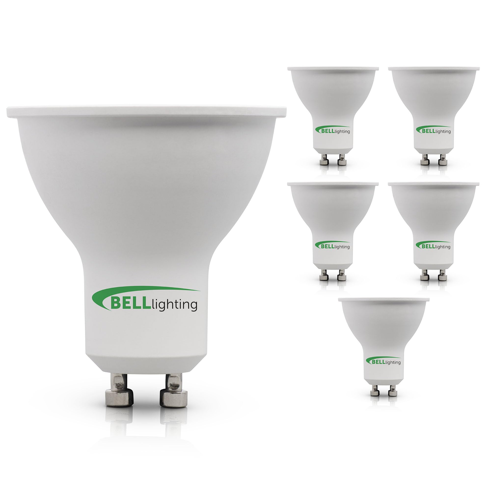 Bell Lighting GU10 LED Bulbs – 350 lm Cool White 4000K – 4.4 Watts Beam Angle 38° Spotlight Bulb – 220-240 Volts Non-Dimmable Energy Saving LED Bulb – Pack of 5