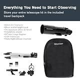 Celestron Travel Scope 80 Portable Refractor Telescope with 80mm Lens, Tripod, view 3