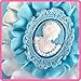 Anyana Vintage Queen's Icon victorian Picture oval cameo Frame Photo mirror mould cake Fondant silicone gum paste mold for Sugar paste wedding cupcake decorating topper decoration sugarcraft decor