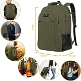 MATEIN Laptop Backpack 15.6 Inch Travel Rucksack Dark Green Anti Theft view 6