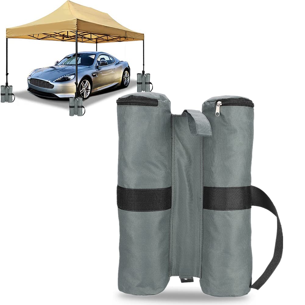 1PCS Gazebo Sand Weights Bag, Industrial Grade Heavy Duty Double-cylinder Sand Weight Bag with Buckle for Pop Up Canopy Tent Sun Shades, Sun Umbrella, Trampolines Weight Feet Bag, Army Green