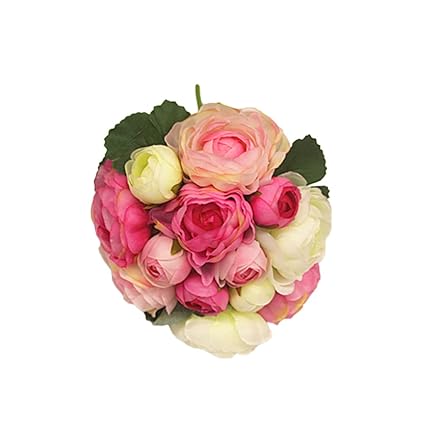 Bouquet De Mariage Jasmin Artificiel Pour Demoiselle Dhonneur Mariée Fille Fleur Rose Rouge