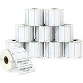 BETCKEY - 2.625" x 1" (67 mm x 25 mm) File Folder & Address Labels Compatible with Zebra & Rollo Label Printer,Premium Adhesive & Perforated [10 Rolls, 20000 Labels]
