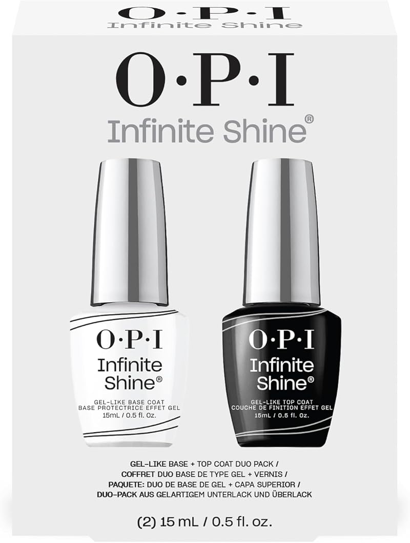 OPI Infinite Shine Base & Top Coat Duo 2x15ml Gel-Like Shine Nail Polish