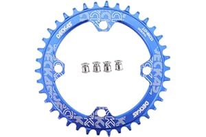 DJC COMPONENTS DJC Bike Chainring 104mm BCD Round/Oval MTB 104BCD 30T to 52T 7/8/9/10/11/12 Speed Narrow Wide Tooth Aluminum 7075 Super Lightweight 30T 32T 34T 36T 38T 40 42 DH XC Trail Fat Bike Ebike