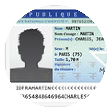 Tappetino Per Mouse Carta Di Identità Francese Nazionalità