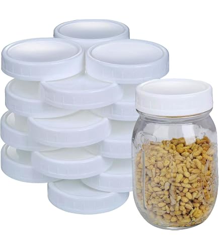 Plastic Canning Jar Ring - Regular Mouth/Wide Mouth Jar Size - 12 Pack