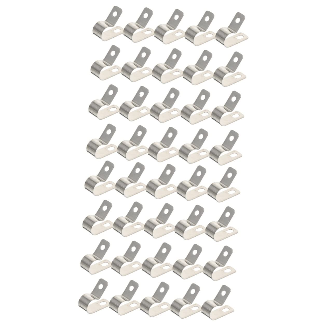 40 Pcs R Type Cable Clamp Fasteners Cable Organizers and Fixator Buckles for Wire Management