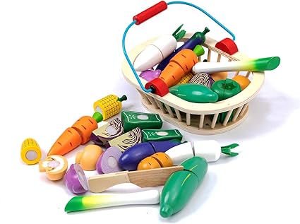 amazon frutas de madera para cortar