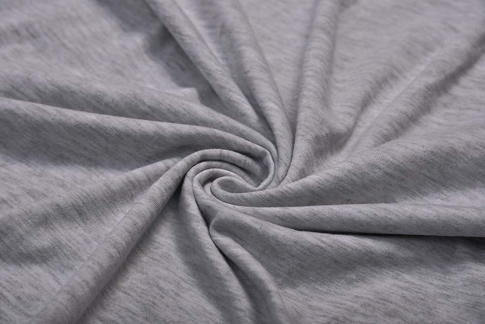 Ido4U Women\'s Graphic Tees Summer Cute Round Neck Short Sleeve Casual Color Letter Printed T-Shirts(Coffee-Grey,2XL)