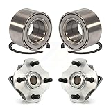 Front Rear Wheel Bearing And Hub Assembly Kit For