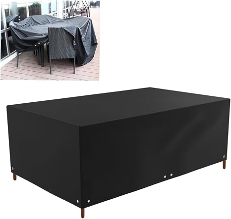 Amazon Co Jp Winomo 家具カバー 屋外 ファニチャーカバー ガーデンテーブル カバー 防水防塵 長方形 213x132x74cm 黒 Diy 工具 ガーデン