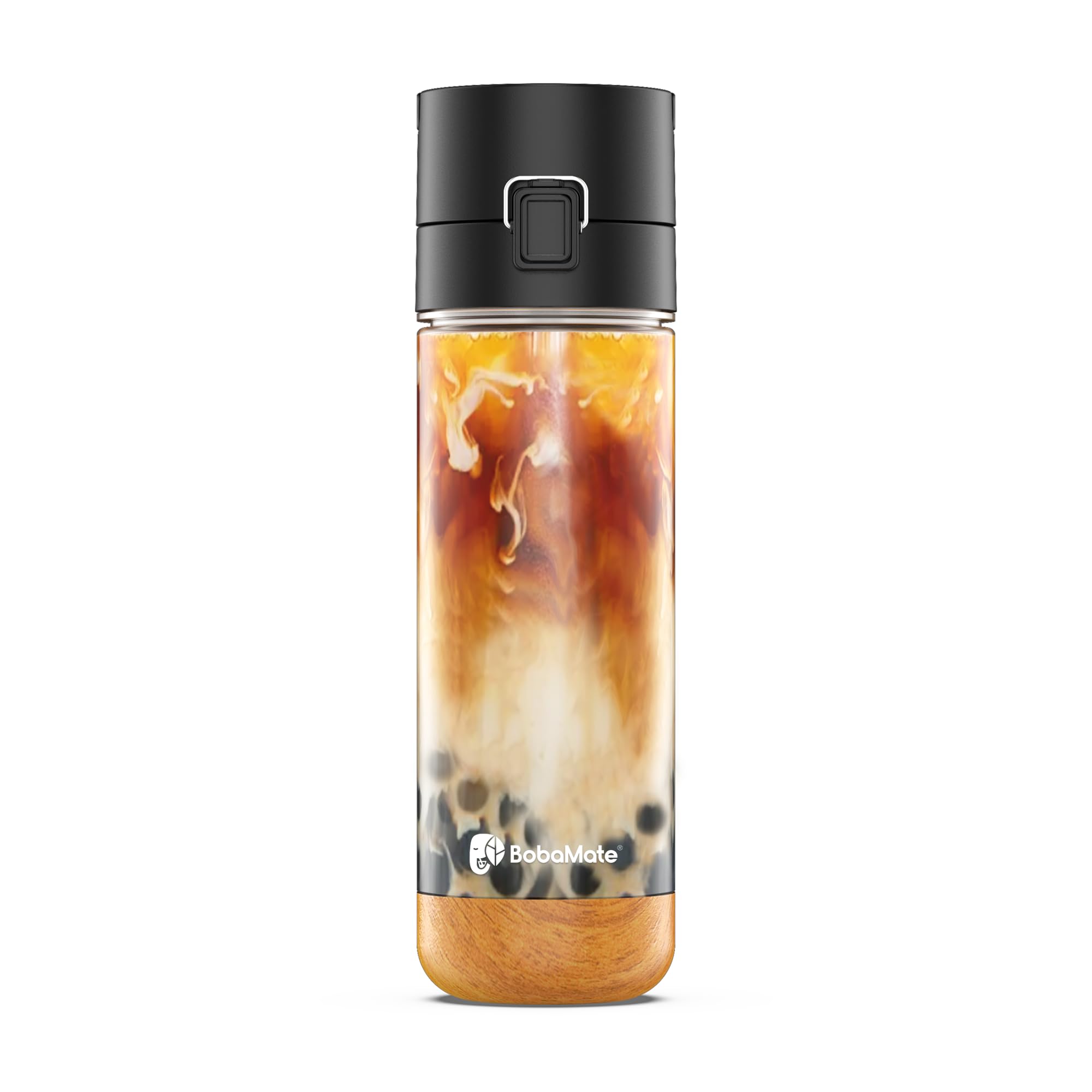 Photo 1 of BobaMate® 25 oz Reusable Boba Cup & Tumbler with Lid, Straw, & Handle – Iced Coffee, Smoothie, Iced Matcha Cup – Spill-Proof, Shatter-Resistant, BPA-Free – Boba