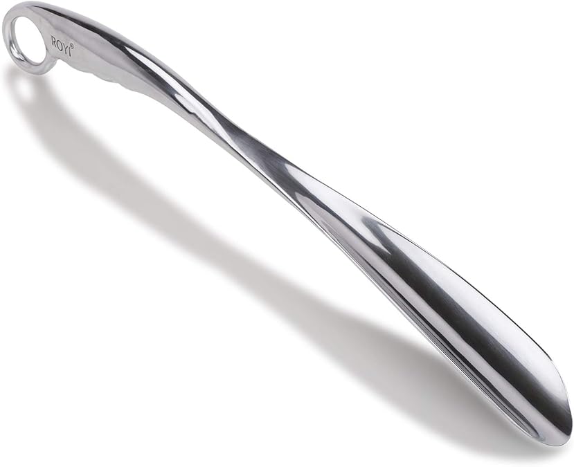 Calzascarpe In Acciaio Inox - Utensile Per Mettere E Togliere Scarpe Comodamente