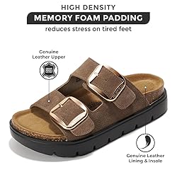 Project Cloud Genuine Leather Platform Sandals