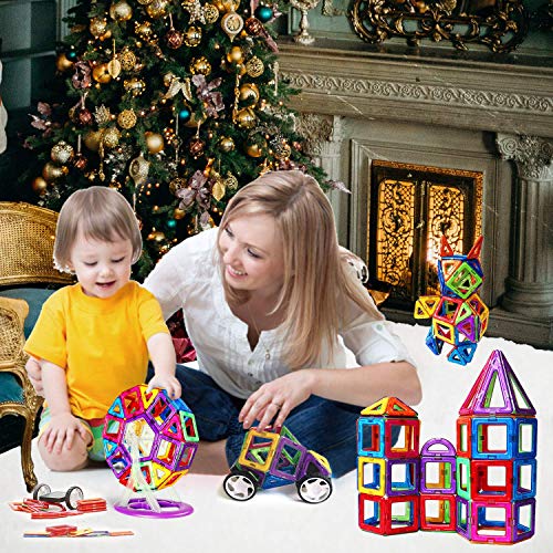 image for Magblock Magnetic Blocks STEM Educational Gifts and Toys Set for Boys,
